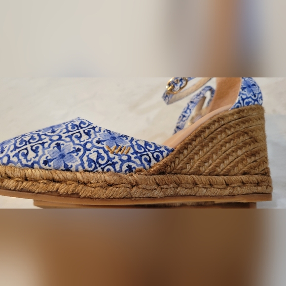 VISCATA Barcelona Cobalt Blue Platform Wedge Sandals - Picture 6 of 8